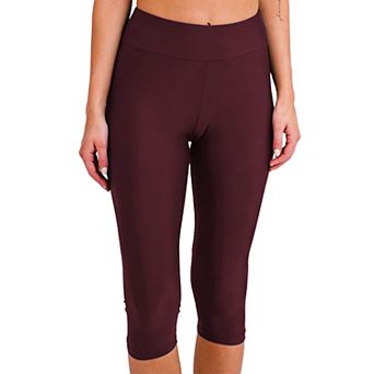 Women's High Waisted Capri Swim Leggings