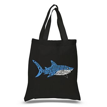 Small Word Art Tote Bag - Daddy Shark
