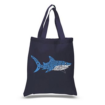 Small Word Art Tote Bag - Daddy Shark