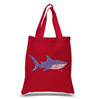 Small Word Art Tote Bag - Daddy Shark