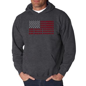 God Bless America - Men's Word Art Hooded Sweatshirt
