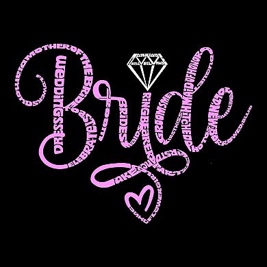 Small Word Art Tote Bag - Bride