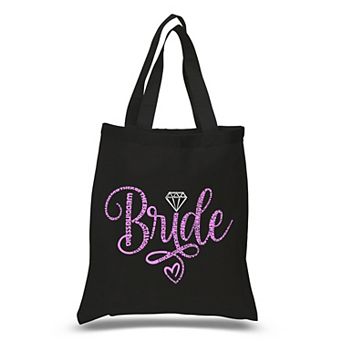 Small Word Art Tote Bag - Bride