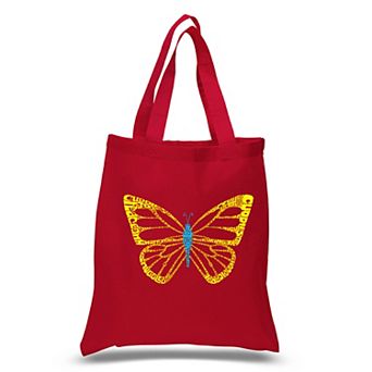 Small Word Art Tote Bag - Butterfly