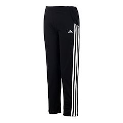 adidas Girls' Big Warm Up Tricot Pants Small Adi Black