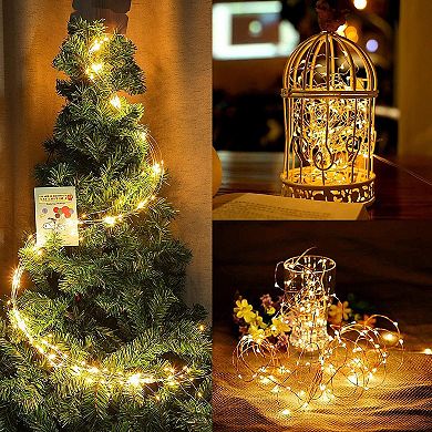 Twinkle Star 200 LED 66ft Xmas String Lights USB & Adapter