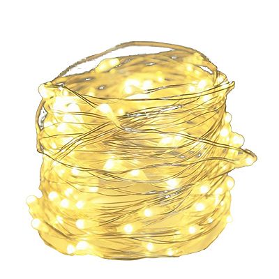 ErChen Er CHENTM 66ft LED String Lights 200 LED Starry Lights On 20m Silver Coating Cop