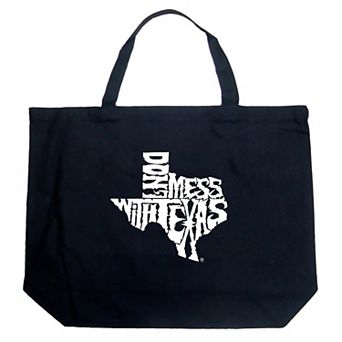 Large Word Art Tote Bag - DONT MESS WITH TEXAS