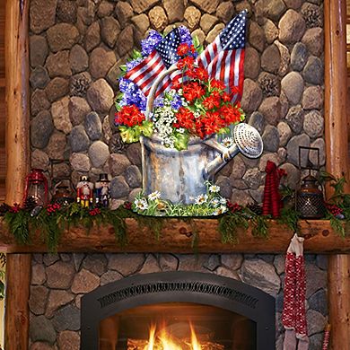 Celebrating the American Freedom 24-Inch Door Decor by Gelsinger - Patriotic Christmas Decor
