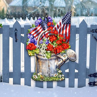 Celebrating the American Freedom Door Decor by Gelsinger - American Christmas Decor