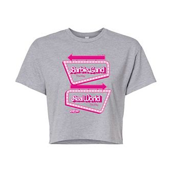 Juniors' Barbie The Movie Barbie Land Graphic Tee