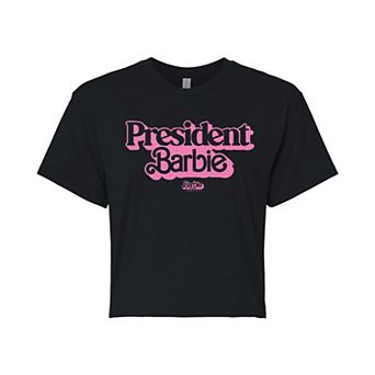 Juniors' Barbie The Movie President Barbie Graphic Tee