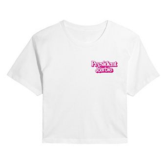 Juniors' Barbie The Movie President Barbie Graphic Tee