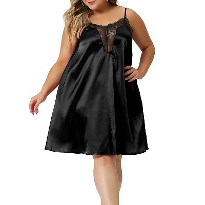 Plus Size Nightgown For Women Lace Nightgowns Spaghetti Lounge Sleep Dress