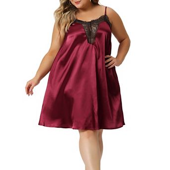 Plus Size Nightgown for Women Lace Nightgowns Spaghetti Lounge Sleep Dress