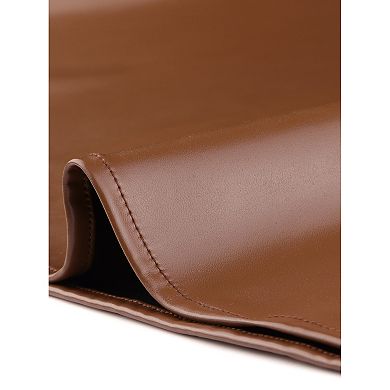 Women's PU Spaghetti Strap Sweetheart Neckline A-line Dress