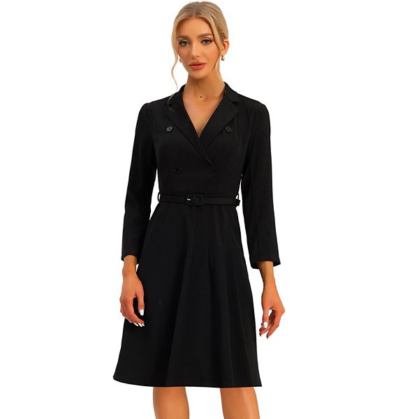 belted work dress