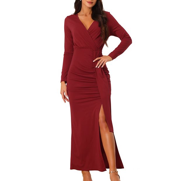 chinese dress ladies Kazimier Long Sleeve Maxi Dress Black main image 1