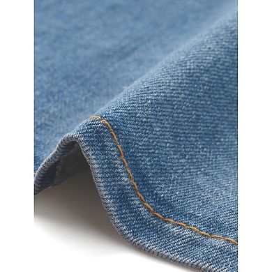 Fishtail Denim Skirt for Women's High Waist Bodycon Jean Ruffles Skirts