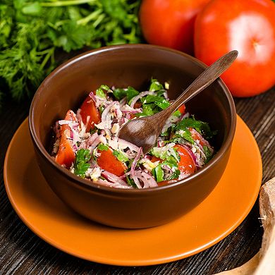 Wooden Spoons 6 Pcs Natural Grain Soup Spoon Salt Sugar Dining Spoons 5.5" Brown