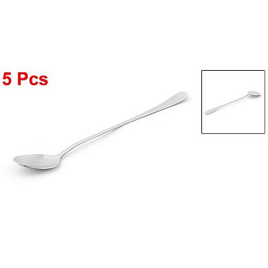 Stainless Steel Long Handled Coffee Ice Cream Scoop Spoon 7.7" Length 5 PCS