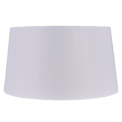 Short Modified White Drum Lamp Shade