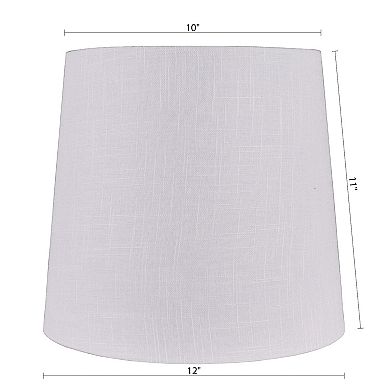 Tall Modified White Drum Lamp Shade