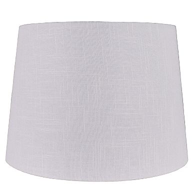 Modified Textured White Drum Lamp Shade