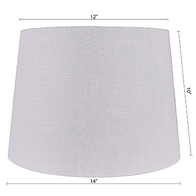 Modified Textured White Drum Lamp Shade