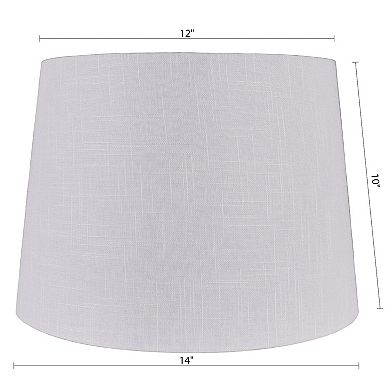 Modified Textured White Drum Lamp Shade