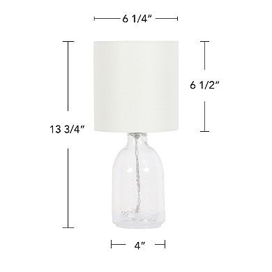 Glass Base Accent Table Lamp