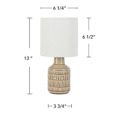 Ceramic Natural Base Accent Table Lamp