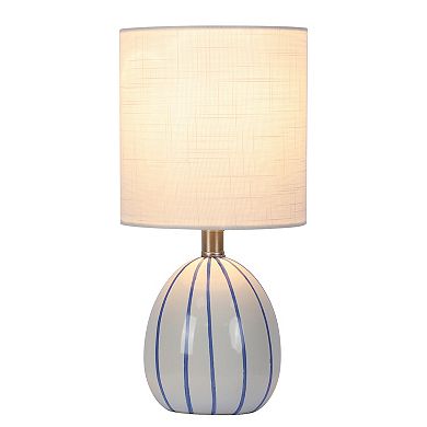 Ceramic Blue & White Accent Table Lamp