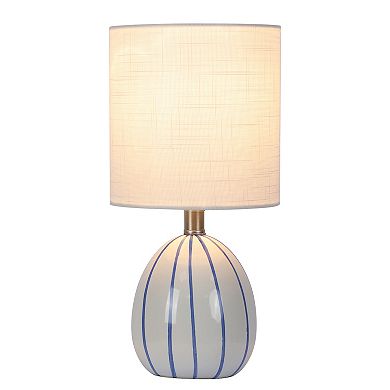 Ceramic Blue & White Accent Table Lamp