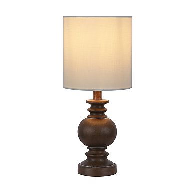 Traditional Dark Brown Accent Table Lamp
