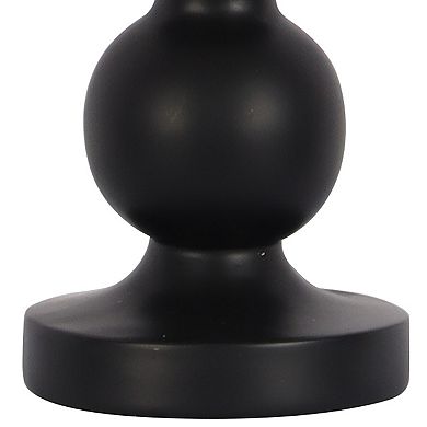 Double Ball Black Base Accent Table Lamp
