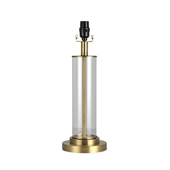 Glass & Brass Column Lamp Base