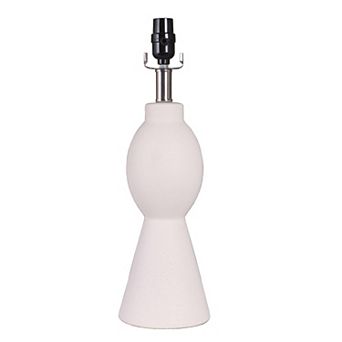 Modern White Ceramic Accent Lamp Base