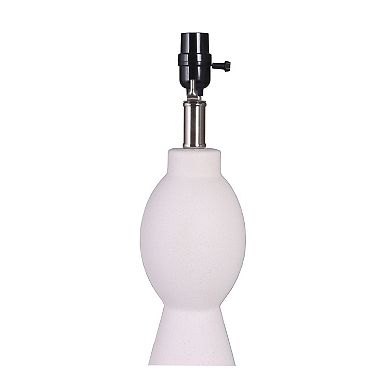 Modern White Ceramic Accent Lamp Base