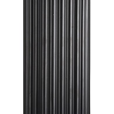 Black Modern Ceramic Stripe Column Accent Lamp Base