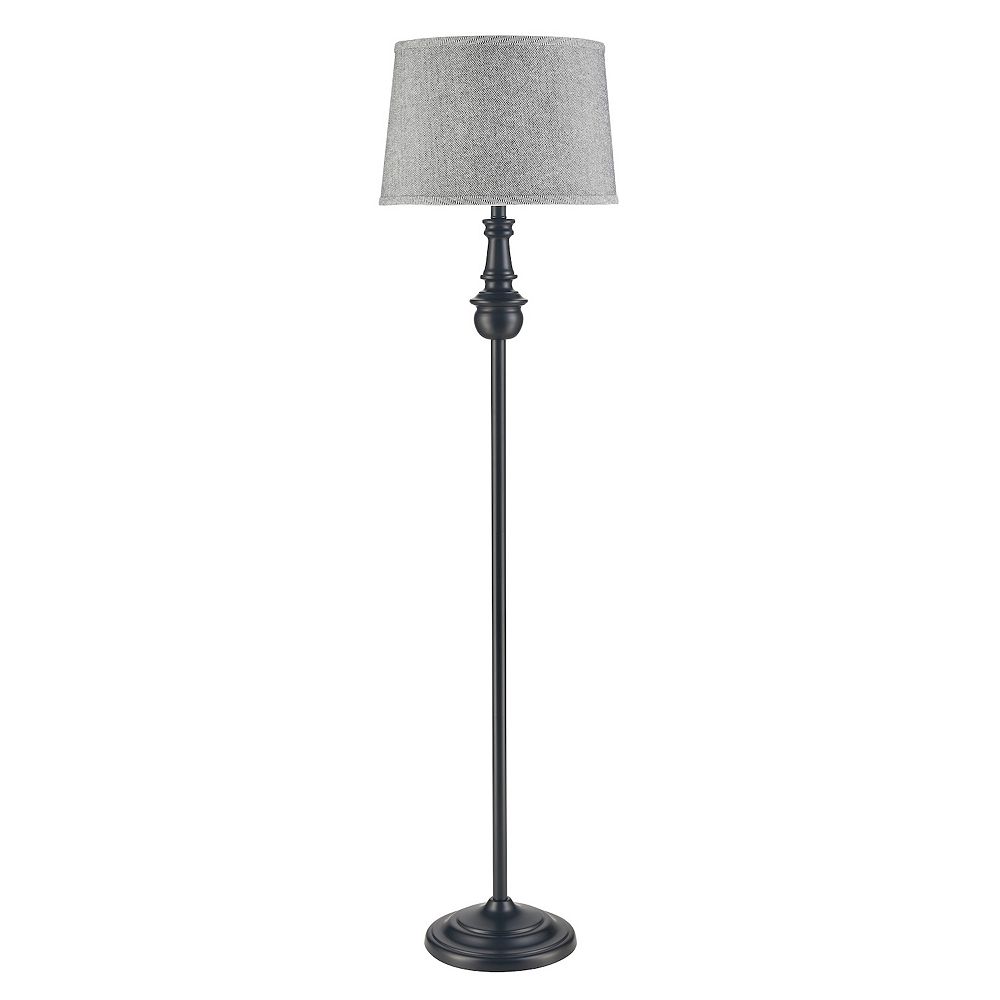 Traditional Black Turned Stick Floor Lamp