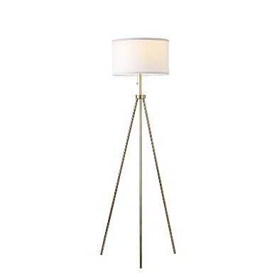 Brass Tripod Floor Lamp