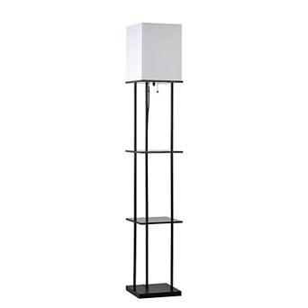 Floor Lamp with Shelves