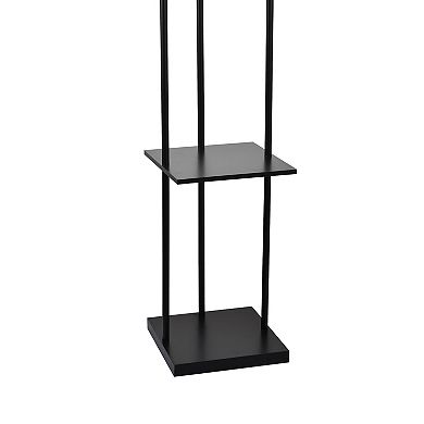 Floor Lamp with Shelves