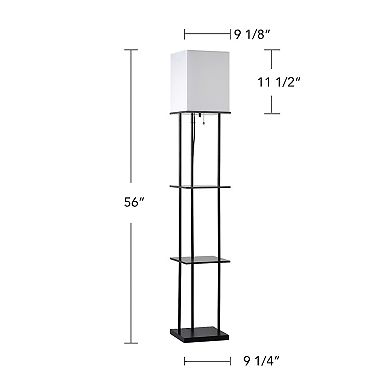 Floor Lamp with Shelves