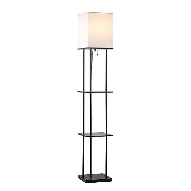 Floor Lamp with Shelves