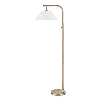 Brass Tone Downbridge Floor Lamp