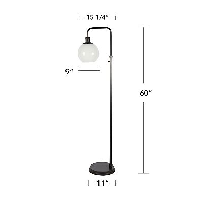 Black Downbridge Floor Lamp