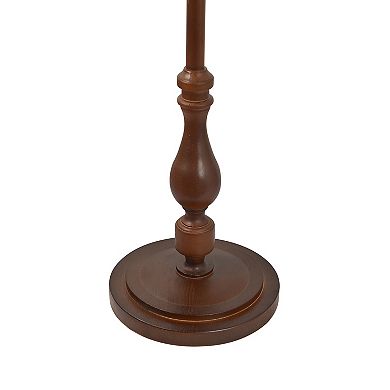 Walnut Traditional Floor Lamp