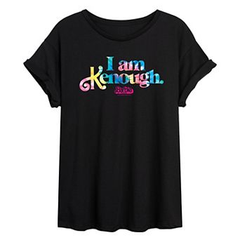 Juniors' Barbie The Movie I Am Kenough Graphic Tee